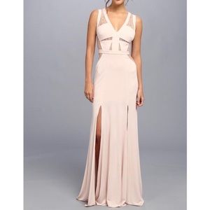 BCBG MaxAzria Blush Pink Cristy Sleeveless Lace Dress